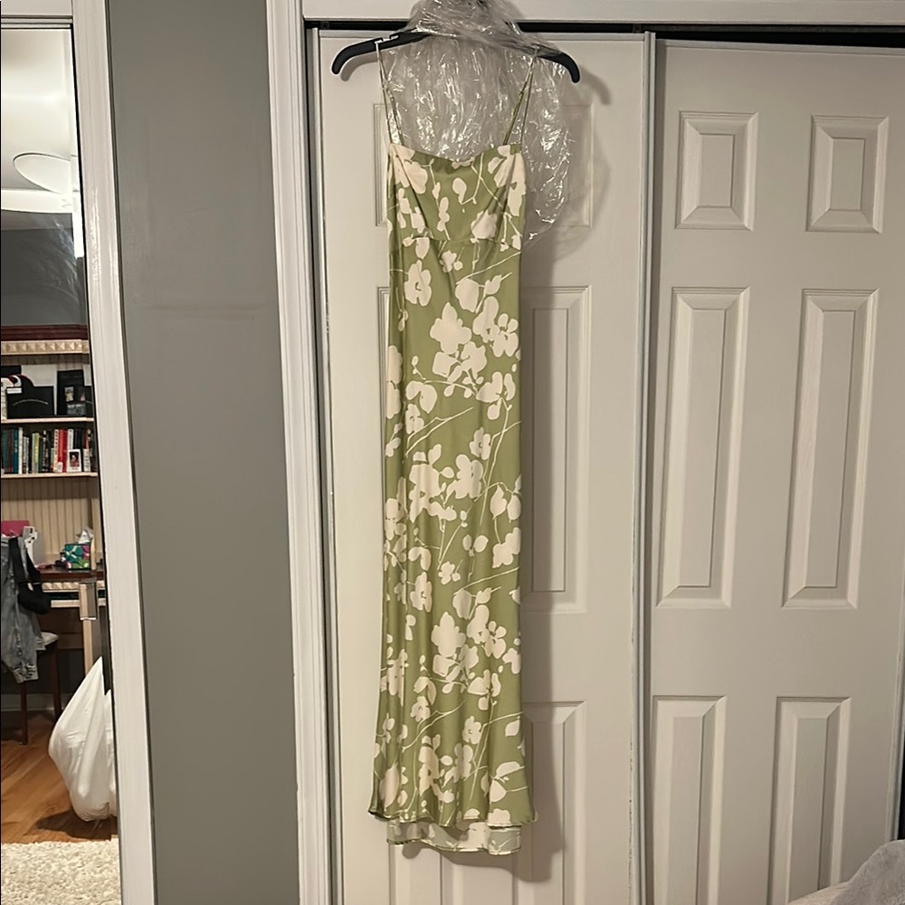Abercrombie & Fitch Green Floral Maxi Dress